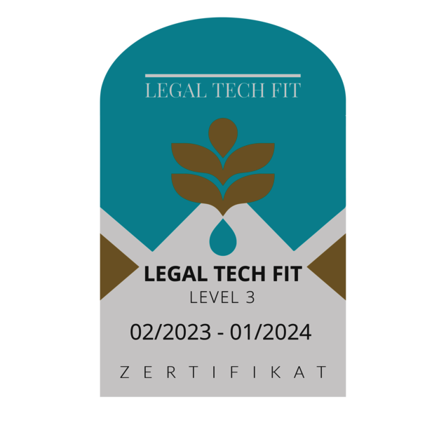 [Translate to en:] Legal Tech Fit Logo